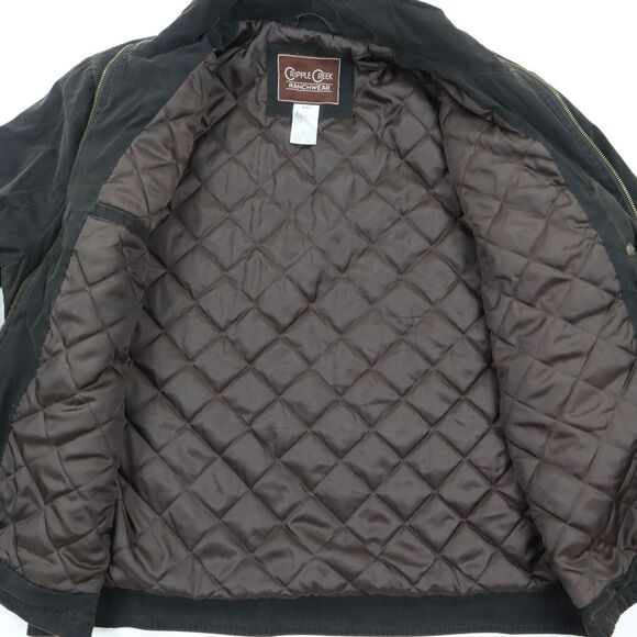 Cripple Creek Ranchwear Men's Insulated Jacket Brown Full Zip size 2XL XXL - Picture 2 of 6